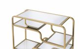 Astrid Sofa Table in Gold &amp; Mirror 81093