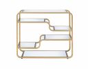 Astrid Sofa Table in Gold &amp; Mirror 81093