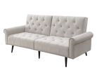 Eiroa Adjustable Sofa; Beige Fabric 58250