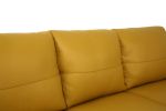 Valeria Sofa; Mustard Leather 54945