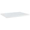 Bookshelf Boards 8 pcs High Gloss White 15.7"x11.8"x0.6" Chipboard