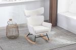 COOLMORE Fish Tail Living Room Comfortable Rocking Chair Living Room Chair