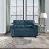 2-Seat Cloud Couch Loveseat sofa for Living Room; Bedroom; Office; Blue