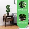 24' Artificial Boxwood Topiary Plant Faux Decorative Tree Indoor Outdoor