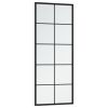 vidaXL Wall Mirror Black 39.4"x15.7" Metal