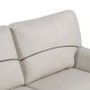 Mid-Century Loveseat Classic Upholstered Couch with Rolled Arm for Home or Office (loveseat)