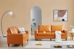 Modern Style Sofa and Loveseat Sets PU Leather Upholstered Couch Furniture for Home or Office (2+3 Seat)