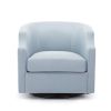 Isabelle Sky Blue Swivel Glider Barrel Chair