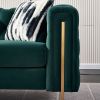 Modern velvet sofa GREEN color