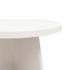 Round Coffee Table;  Plaster