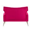 Phantasos 48&quot; Loveseat withTufted Back and Metal Legs