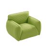 Oversized Arm Chair for Living Room Extra-Deep Lounge Reading Comfy Arm Chair Fabric Single Sofa Chair with Metal Legs Lounging