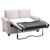 58.3" Pull Out Sofa Bed; Sleeper Sofa Bed with Premium Twin Size Mattress Pad; 2-in-1 Pull Out Couch Bed; Loveseat Sleeper for Living Room; Small Apar