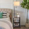 Side Table End Table with Floor Lamp