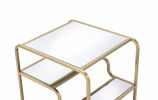 Astrid End Table in Gold & Mirror XH