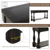 TREXM Console Table 64&quot; Long Extra-thick Sofa Table with Drawers and Shelf for Entryway; Hallway; Living Room (Distressed Black)