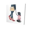 Best friends fashion - 12x12 Print on canvas