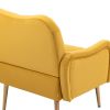 COOLMORE Velvet Chair ; Accent chair/ Living room lesiure chair with metal feet