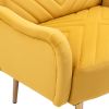 COOLMORE Velvet Chair ; Accent chair/ Living room lesiure chair with metal feet