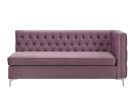 Rhett Sectional Sofa; Purple Velvet 55500