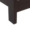 31.5"H Modern Console Table with Dog Bowls; X Frame Narrow Sofa Table; Cat Feeding Station for Living Room Entry; Nut Brown and Black