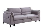 Helaine Sleeper Sofa; Gray Fabric 55560