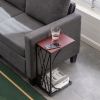 C-shaped Side Sofa Snack Table Coffee Tray End Table Living Room Furniture