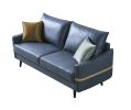 72 inch Sofa Couch; Mid-Century 3-Seat Tufted Love Seat for Living Room; Bedroom; Office; Apartment; Dorm; Studio and Small Space; 2 Pillows Included(