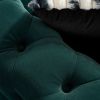 Modern velvet sofa GREEN color