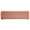 Modern velvet sofa BLUSH PINK color