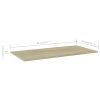 Bookshelf Boards 8 pcs Sonoma Oak 31.5"x11.8"x0.6" Chipboard