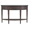 [Not allowed to sell to Wayfair]U-Style Modern Curved Console Table Sofa Table with 3 drawers and 1 Shelf for Hallway; Entryway; Living Room