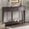 [Not allowed to sell to Wayfair]U-Style Modern Curved Console Table Sofa Table with 3 drawers and 1 Shelf for Hallway; Entryway; Living Room