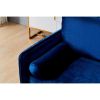 Velvet Fabric sofa with pocket-71"Blue