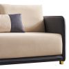 Velvet Sofa BEIGE & GREY Color