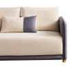 Velvet Sofa BEIGE & GREY Color