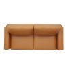 Orisfur. Modern Style 3 Seat Sofa PU Leather Upholstered Couch Furniture for Home or Office (3-Seat Sofa)