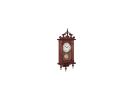 Cherry Finish Classic 31" Chime Wall Clock with Roman Numerals and Swinging Oscillating Weight