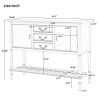 U_STYLE 45'' Modern Console Table Sofa Table for Living Room with 3 Drawers; 2 Cabinets and 1 Shelf