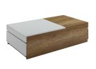 ACME Aafje Coffee Table in Oak &amp; White Finish LV00797