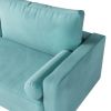 73.62"Modern green velvet double seat sofa