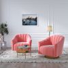 Accent Chair Armchair pink Velvet