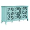 U_STYLE 62.2'' Accent Cabinet Modern Console Table Sideboard for Living Room Dining Room With 3 Doors and Adjustable Shelves