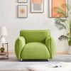 Oversized Arm Chair for Living Room Extra-Deep Lounge Reading Comfy Arm Chair Fabric Single Sofa Chair with Metal Legs Lounging