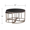 Lachlan Round Nesting Coffee Tables Ã¢â‚¬â€œ 3pc Set