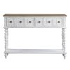 Bence Console Table in Dark Charcoal &amp; Antique White Finish AC00280