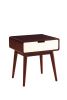 Christa End Table in Espresso &amp; White 82852