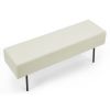 Contemporary Style Bedroom Velvet Upholstered Bench; Beige; ( 45'' x13''x 17'')