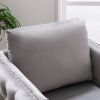 Modern Velvet Armchair Tufted Button Accent Chair Club Chair with Steel Legs for Living Room Bedroom; Grey