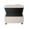 Folding Ottoman; Sofa Bed; Chair(Beige)